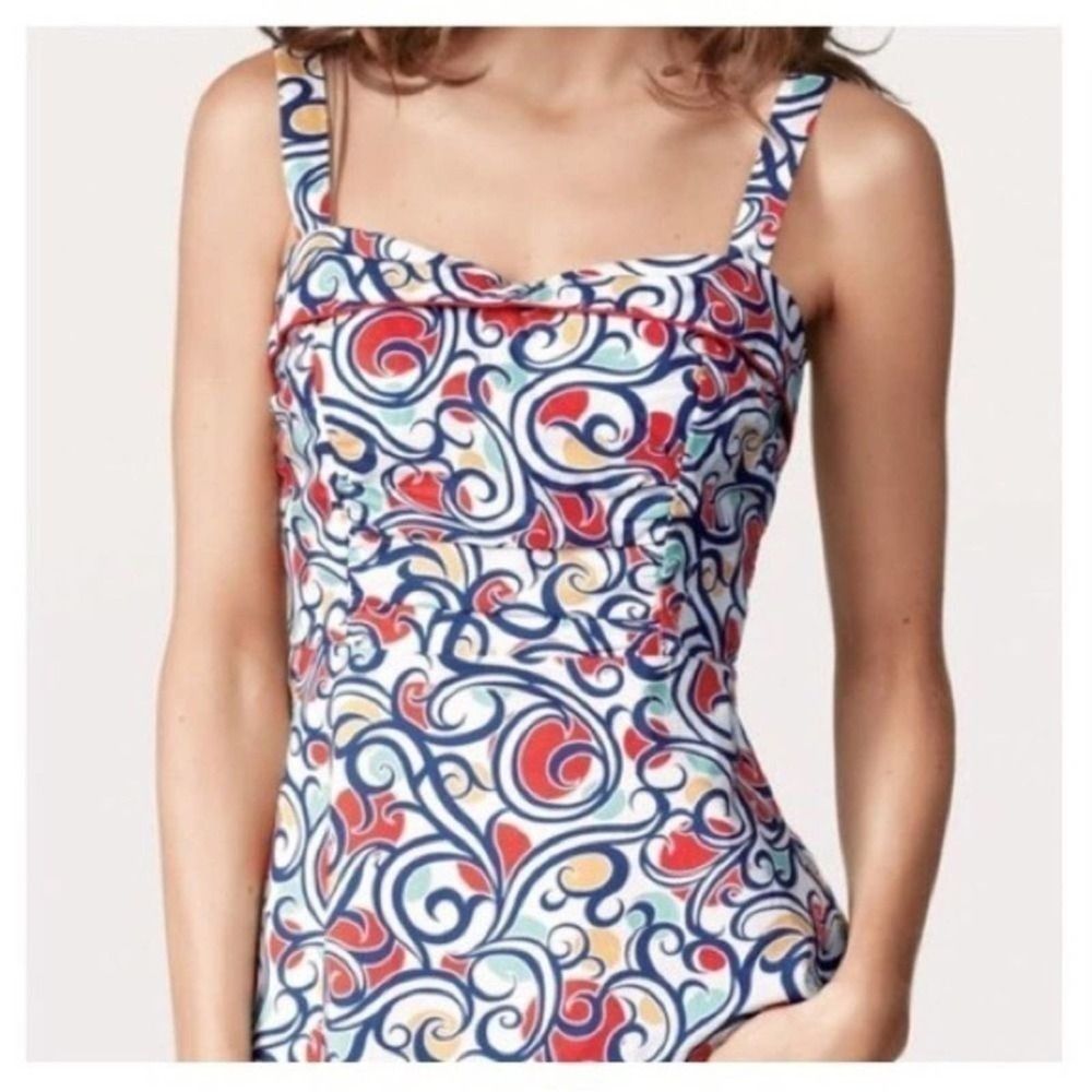 Cabi Keepsake Cami Retro Swirl Pattern Corset Sty… - image 2